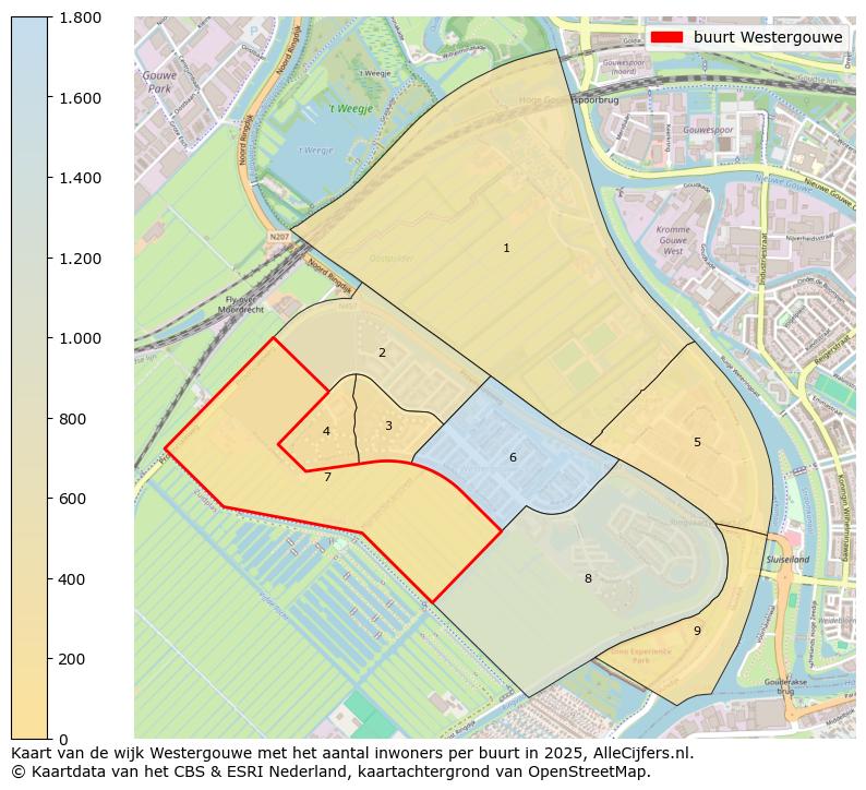 Afbeelding van de buurt Westergouwe op de kaart.