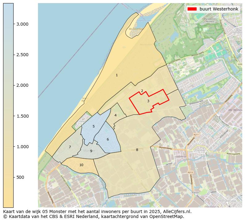 Afbeelding van de buurt Westerhonk op de kaart.