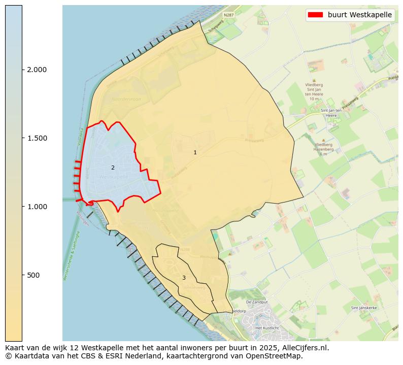 Afbeelding van de buurt Westkapelle op de kaart.