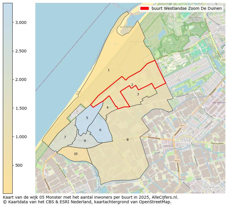 Afbeelding van de buurt Westlandse Zoom De Duinen op de kaart.
