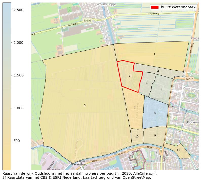 Afbeelding van de buurt Weteringpark op de kaart.