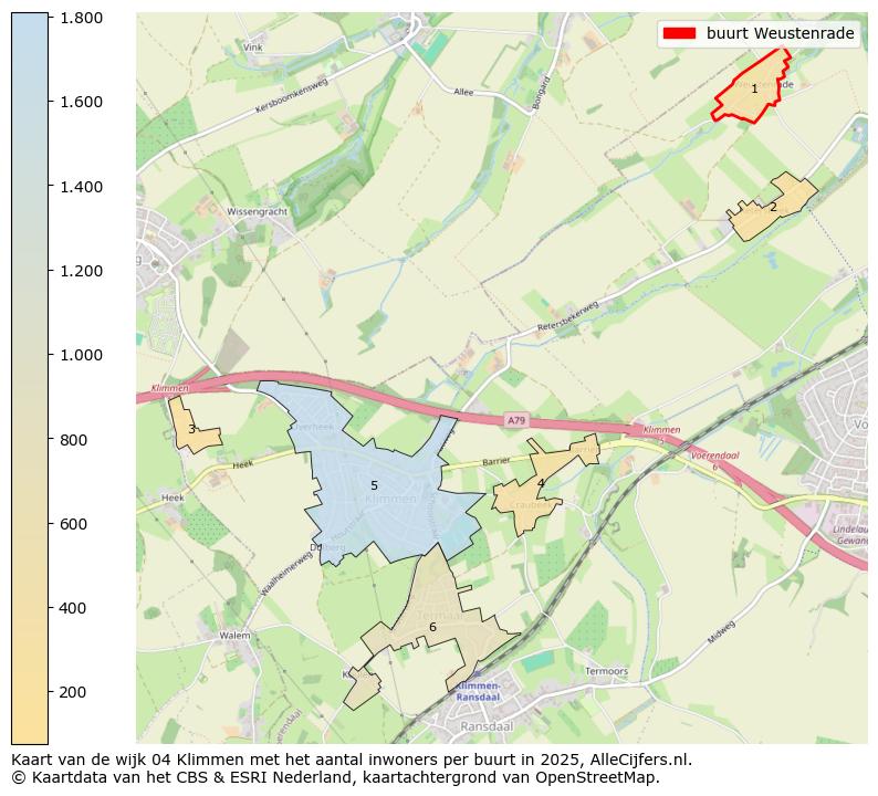 Afbeelding van de buurt Weustenrade op de kaart.