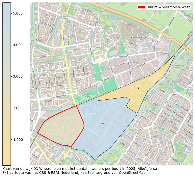 Afbeelding van de buurt Wheermolen-West op de kaart.