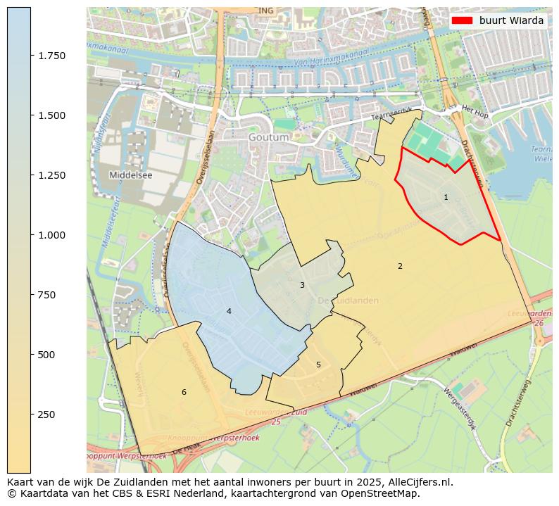 Afbeelding van de buurt Wiarda op de kaart.