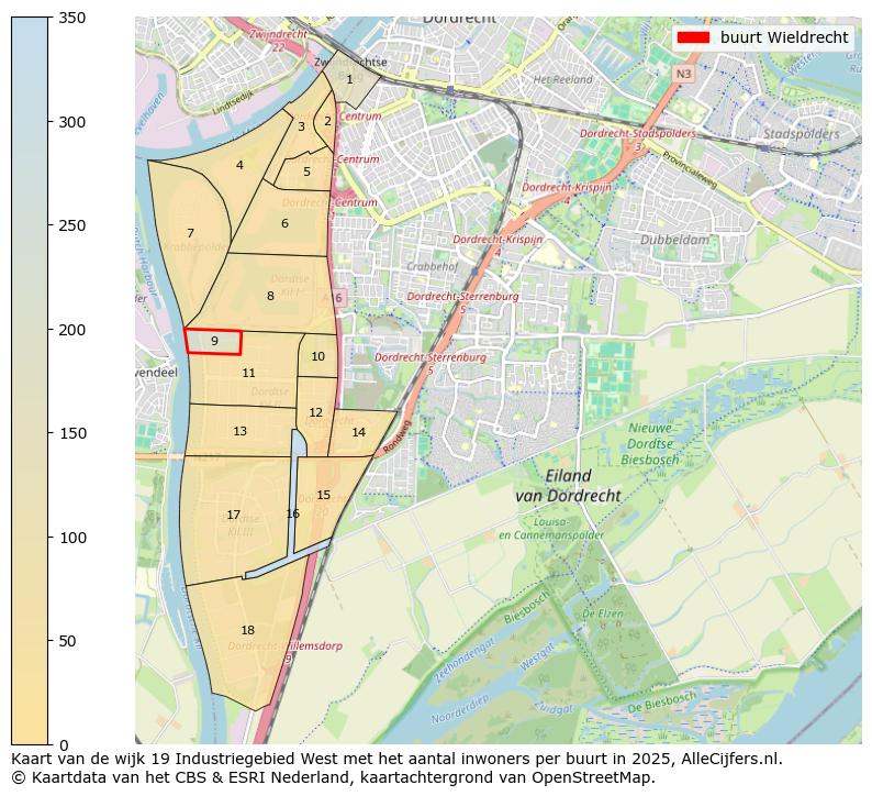 Afbeelding van de buurt Wieldrecht op de kaart.