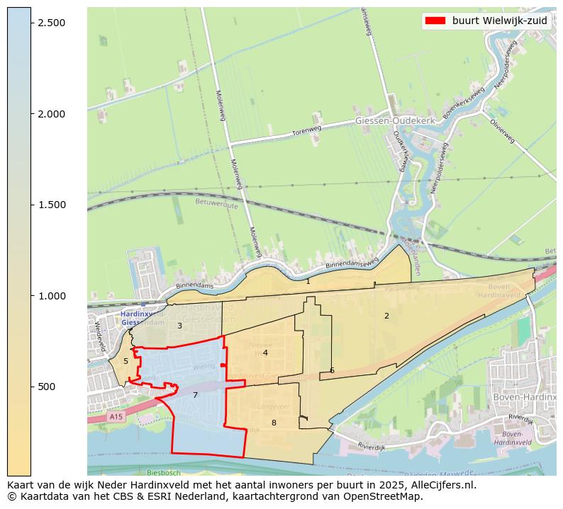 Afbeelding van de buurt Wielwijk-zuid op de kaart.