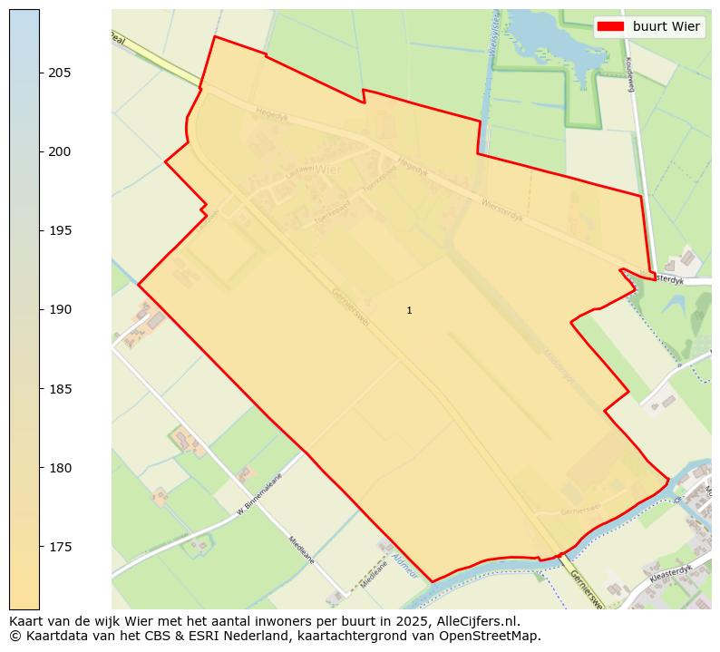 Afbeelding van de buurt Wier op de kaart.