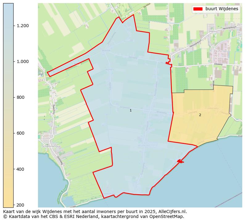Afbeelding van de buurt Wijdenes op de kaart.