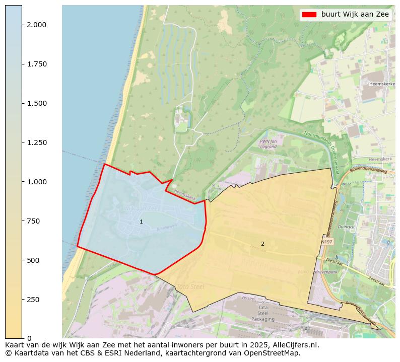 Afbeelding van de buurt Wijk aan Zee op de kaart.