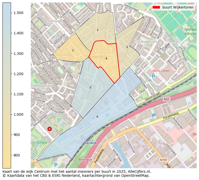 Afbeelding van de buurt Wijkertoren op de kaart.