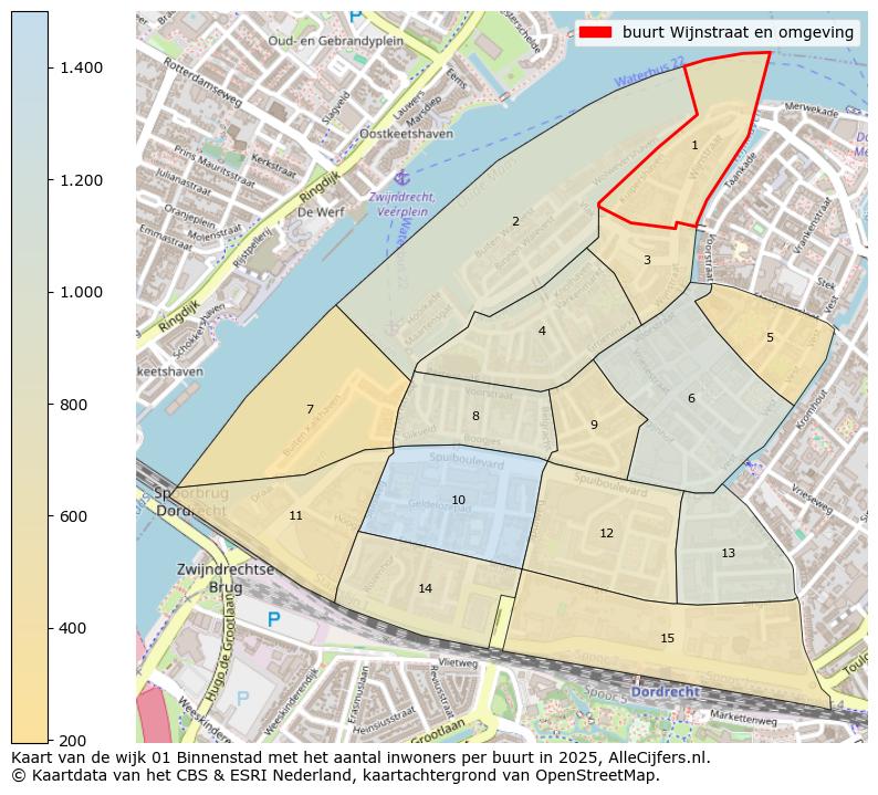 Afbeelding van de buurt Wijnstraat en omgeving op de kaart.