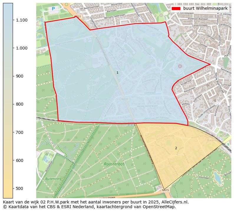 Afbeelding van de buurt Wilhelminapark op de kaart.