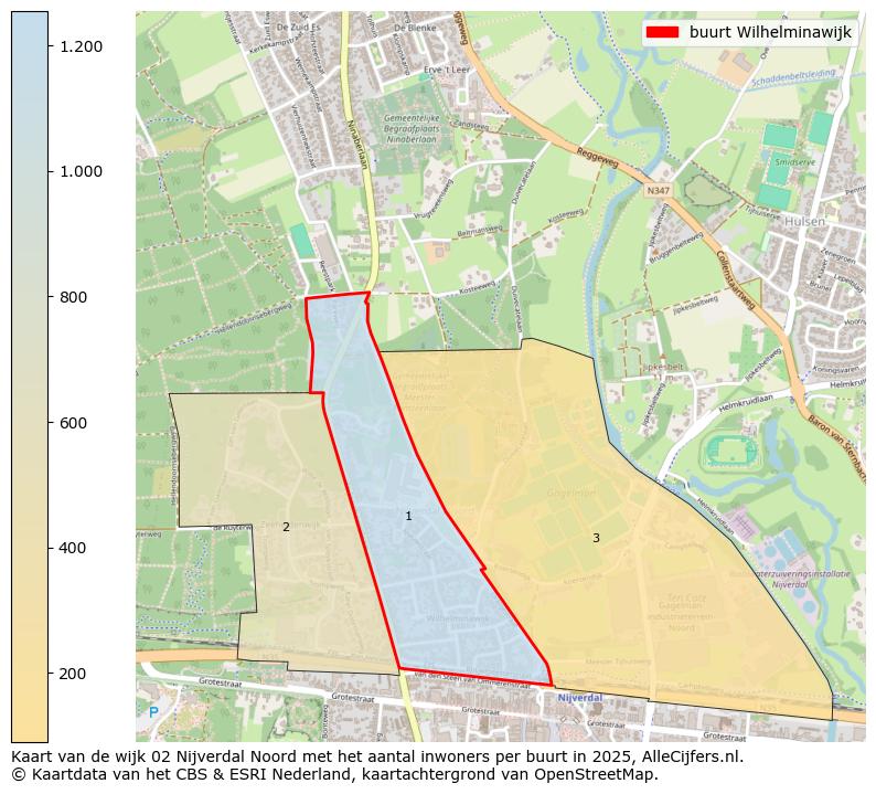 Afbeelding van de buurt Wilhelminawijk op de kaart.