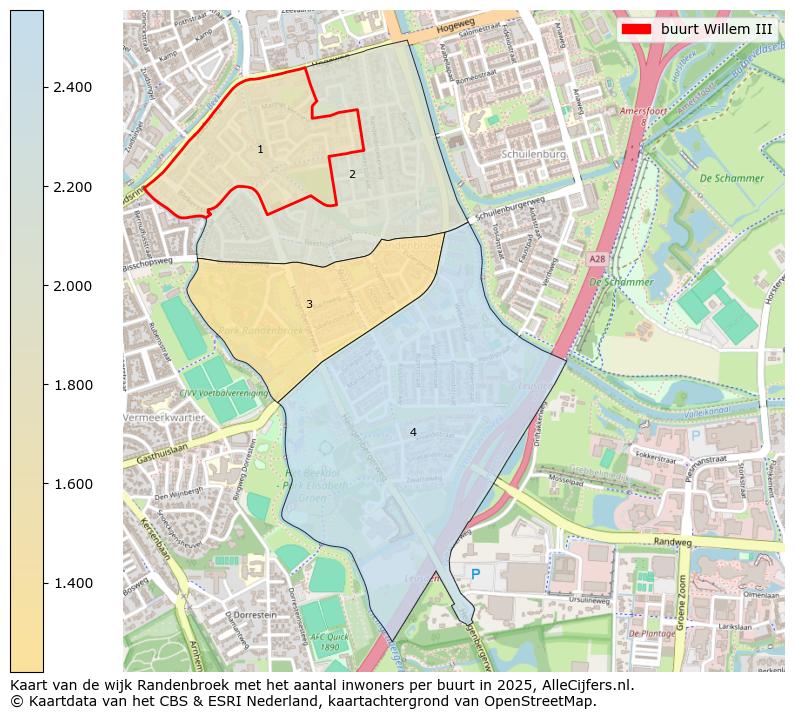 Afbeelding van de buurt Willem III op de kaart.