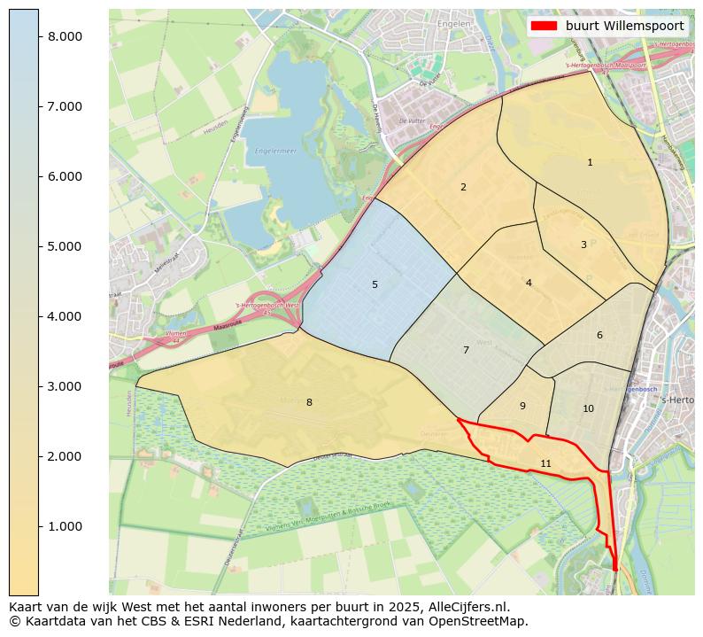 Afbeelding van de buurt Willemspoort op de kaart.