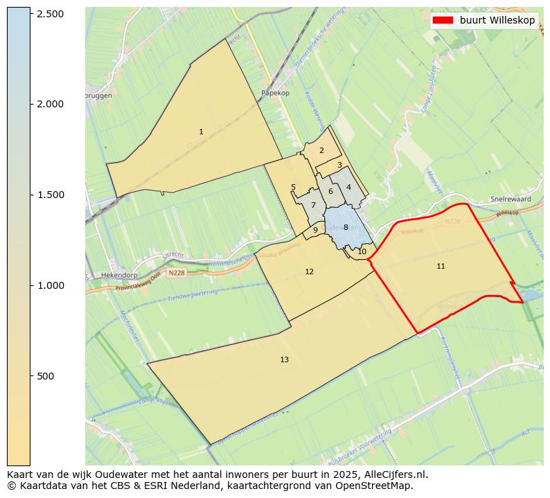Afbeelding van de buurt Willeskop op de kaart.