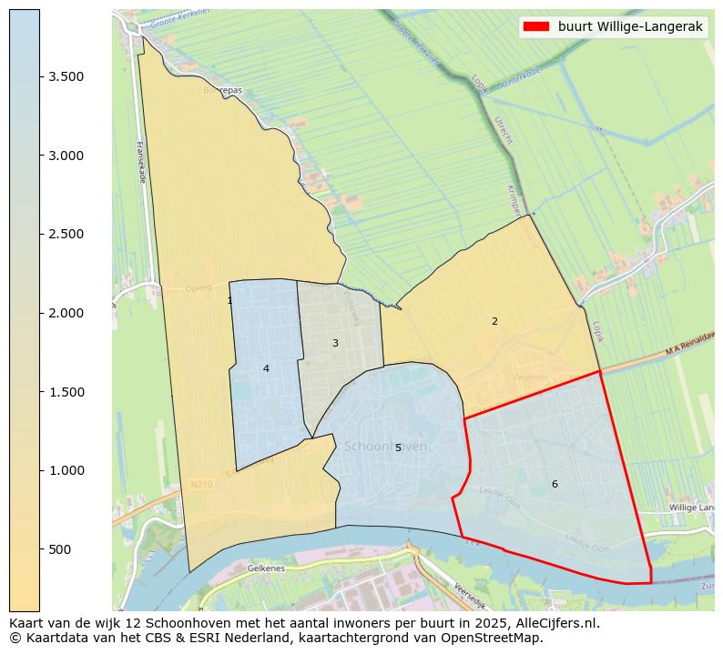 Afbeelding van de buurt Willige-Langerak op de kaart.