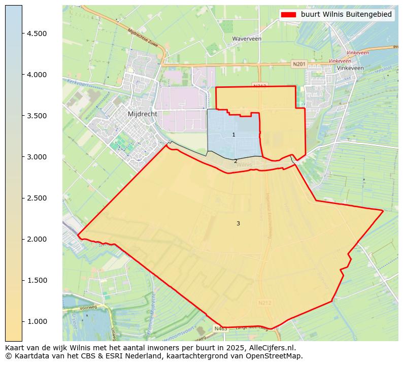 Afbeelding van de buurt Wilnis Buitengebied op de kaart.
