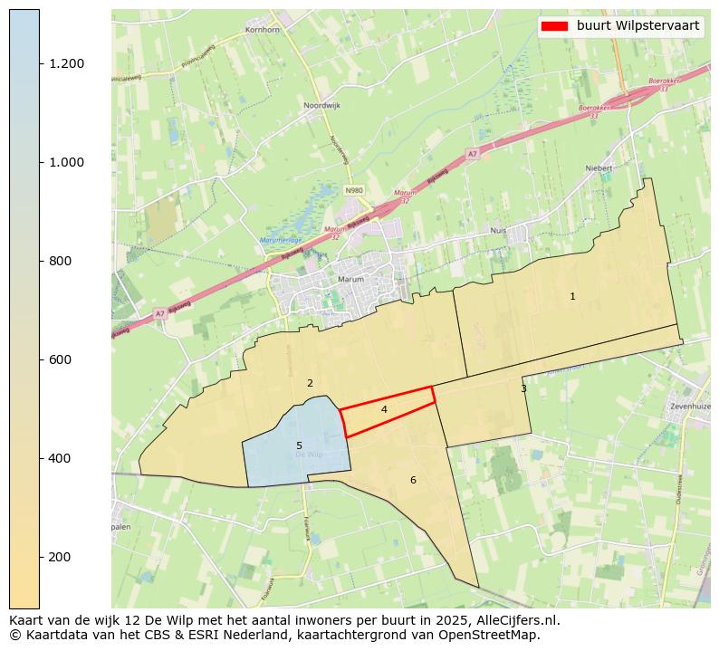 Afbeelding van de buurt Wilpstervaart op de kaart.