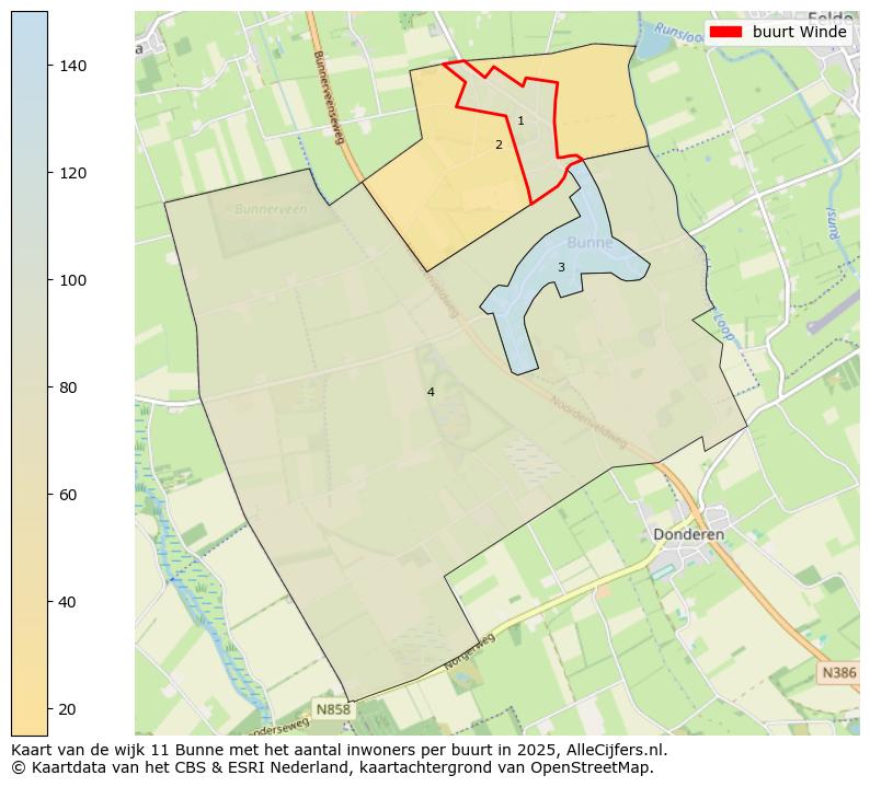 Afbeelding van de buurt Winde op de kaart.