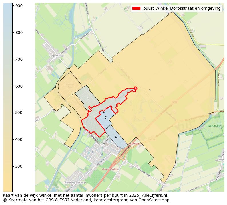 Afbeelding van de buurt Winkel Dorpsstraat en omgeving op de kaart.