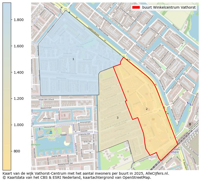 Afbeelding van de buurt Winkelcentrum Vathorst op de kaart.
