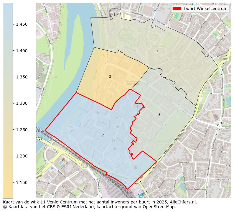 Afbeelding van de buurt Winkelcentrum op de kaart.