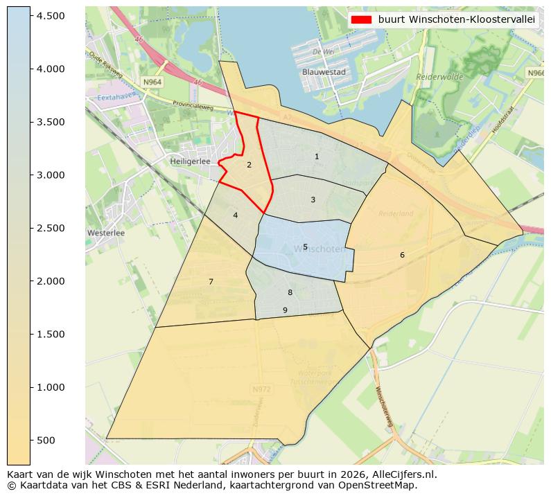 Afbeelding van de buurt Winschoten-Kloostervallei op de kaart.