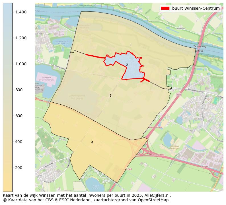 Afbeelding van de buurt Winssen-Centrum op de kaart.