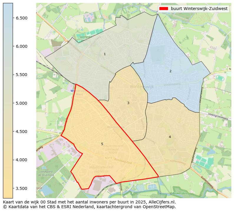 Afbeelding van de buurt Winterswijk-Zuidwest op de kaart.