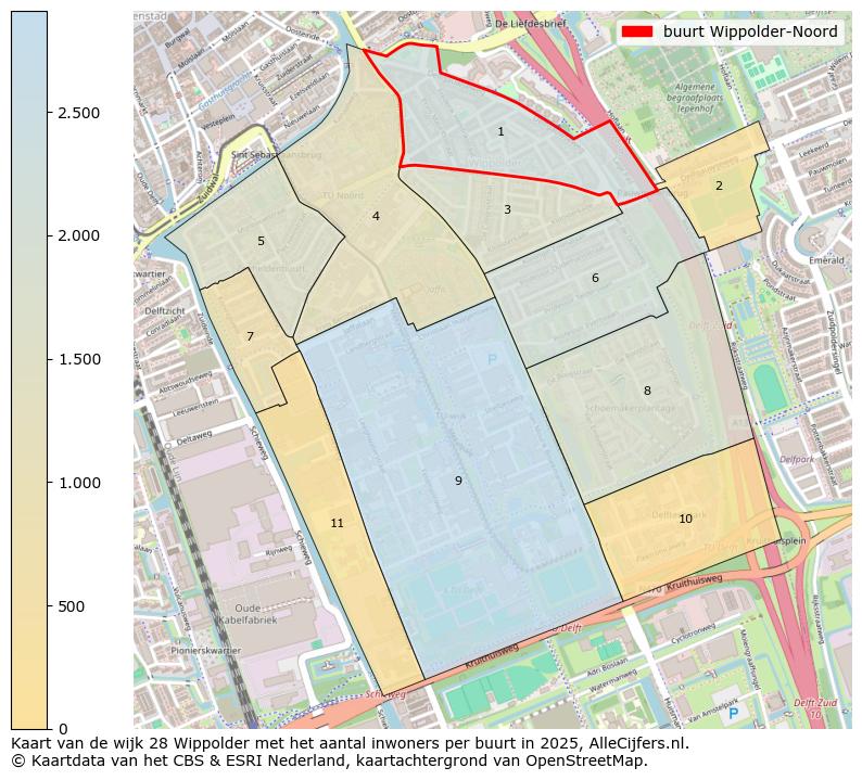 Afbeelding van de buurt Wippolder-Noord op de kaart.