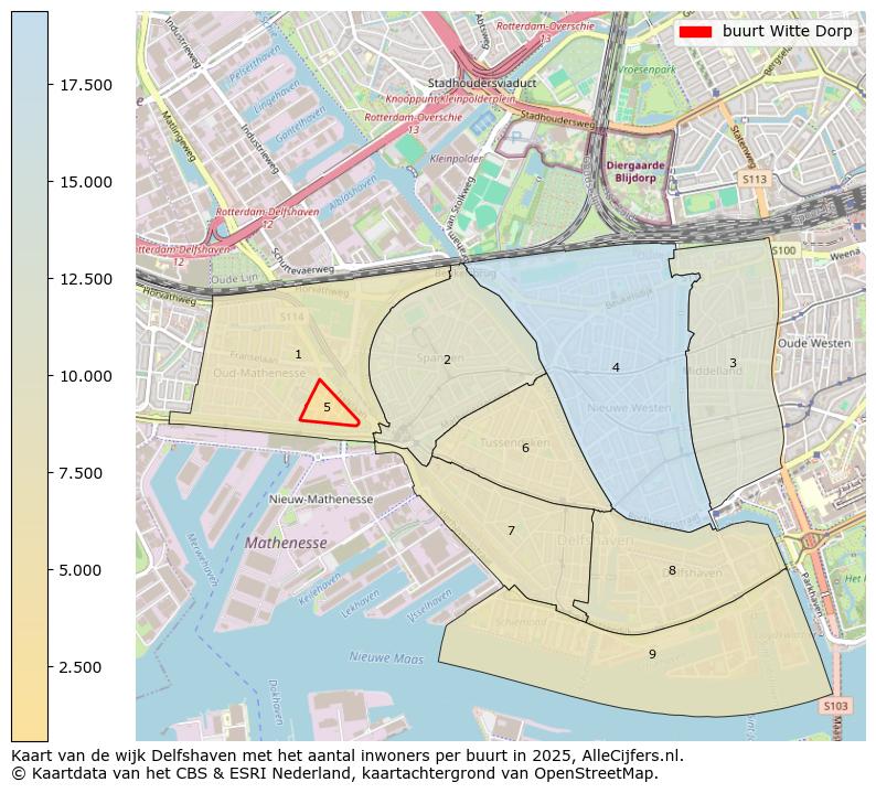 Afbeelding van de buurt Witte Dorp op de kaart.