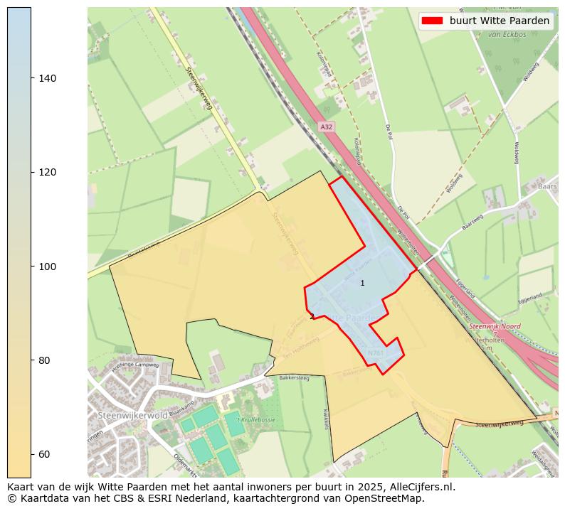 Afbeelding van de buurt Witte Paarden op de kaart.