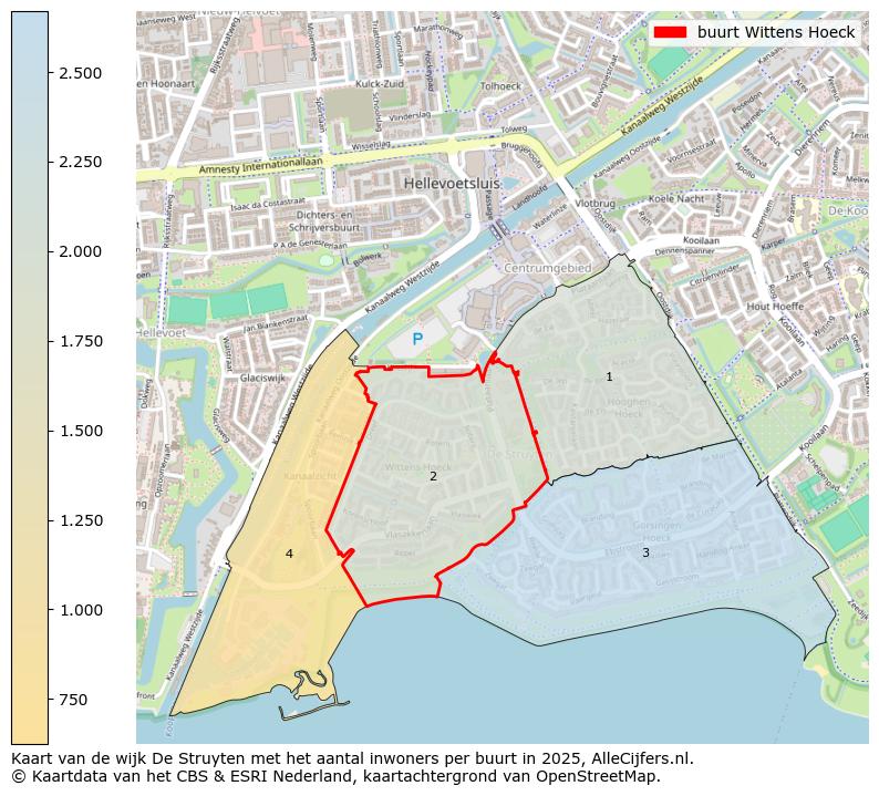 Afbeelding van de buurt Wittens Hoeck op de kaart.