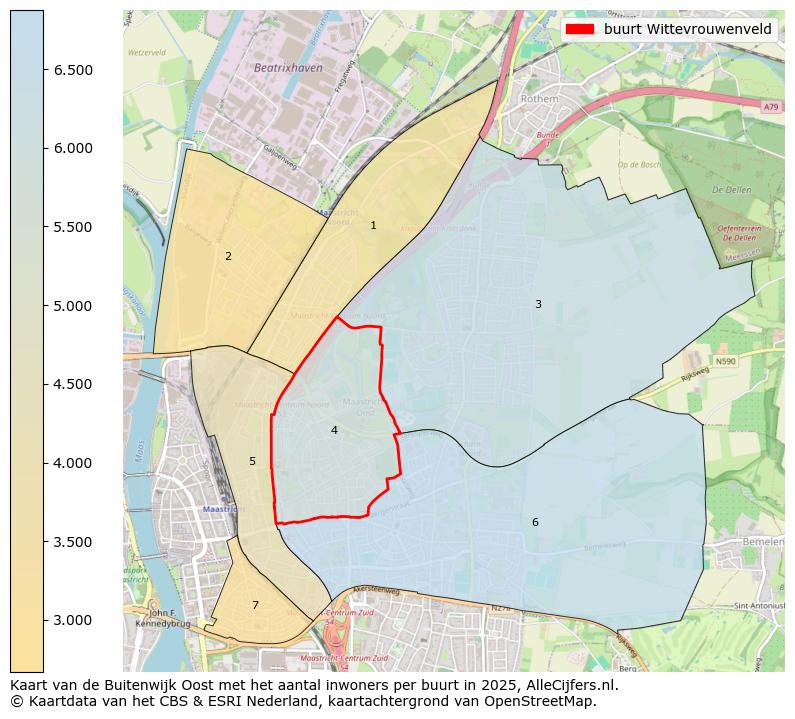 Afbeelding van de buurt Wittevrouwenveld op de kaart.