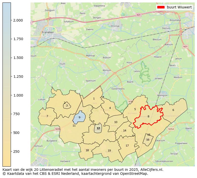 Afbeelding van de buurt Wiuwert op de kaart.