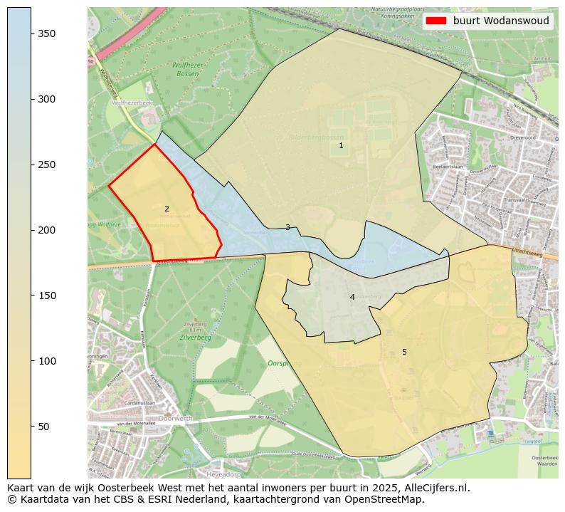 Afbeelding van de buurt Wodanswoud op de kaart.