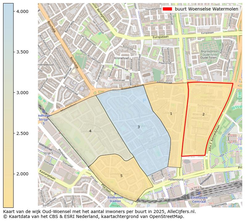 Afbeelding van de buurt Woenselse Watermolen op de kaart.