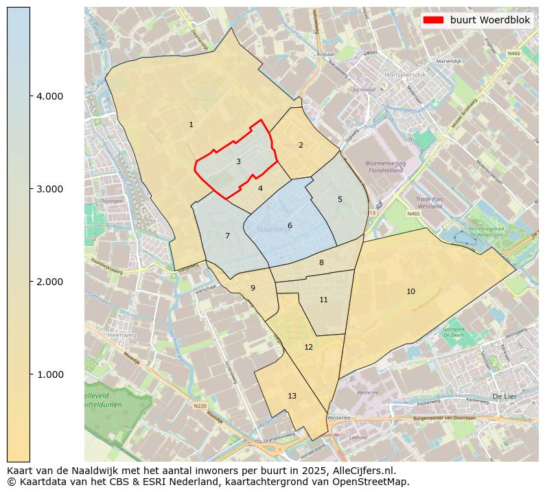 Afbeelding van de buurt Woerdblok op de kaart.