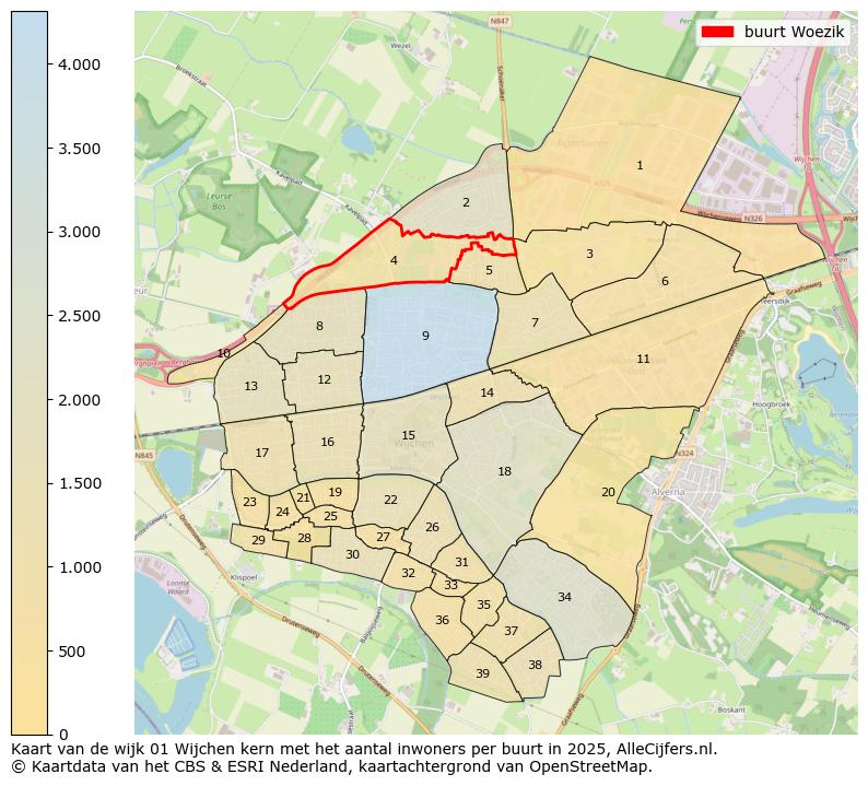 Afbeelding van de buurt Woezik op de kaart.