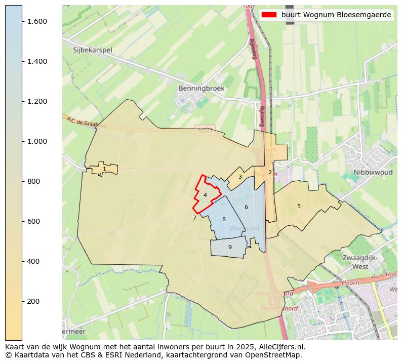 Afbeelding van de buurt Wognum Bloesemgaerde op de kaart.