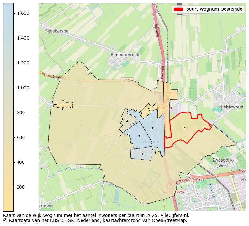 Afbeelding van de buurt Wognum Oosteinde op de kaart.