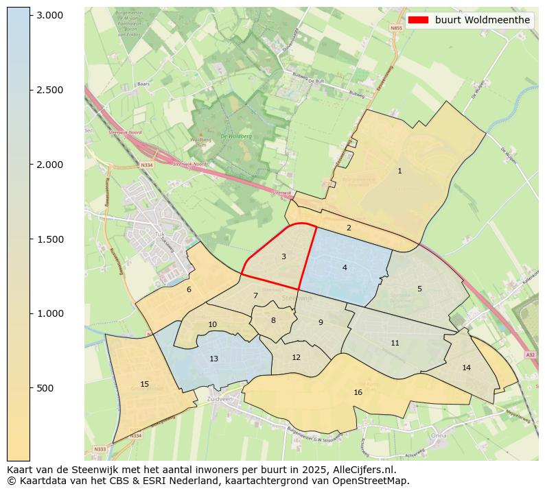 Afbeelding van de buurt Woldmeenthe op de kaart.