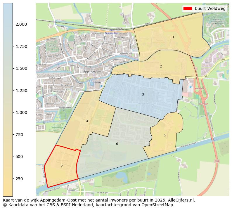 Afbeelding van de buurt Woldweg op de kaart.
