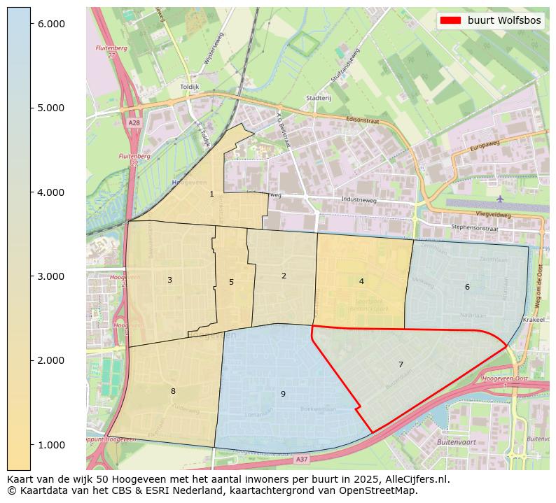 Afbeelding van de buurt Wolfsbos op de kaart.