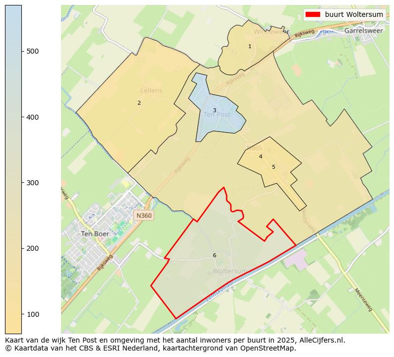 Afbeelding van de buurt Woltersum op de kaart.