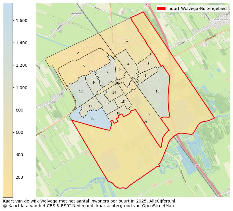 Afbeelding van de buurt Wolvega-Buitengebied op de kaart.