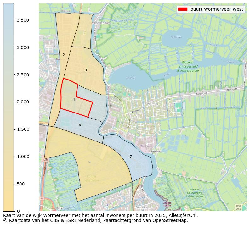 Afbeelding van de buurt Wormerveer West op de kaart.