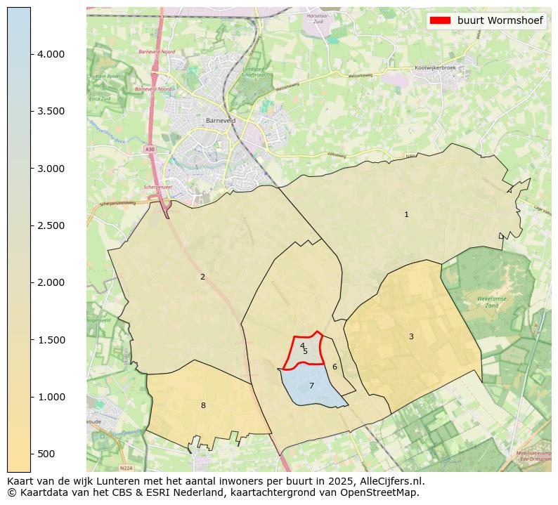 Afbeelding van de buurt Wormshoef op de kaart.