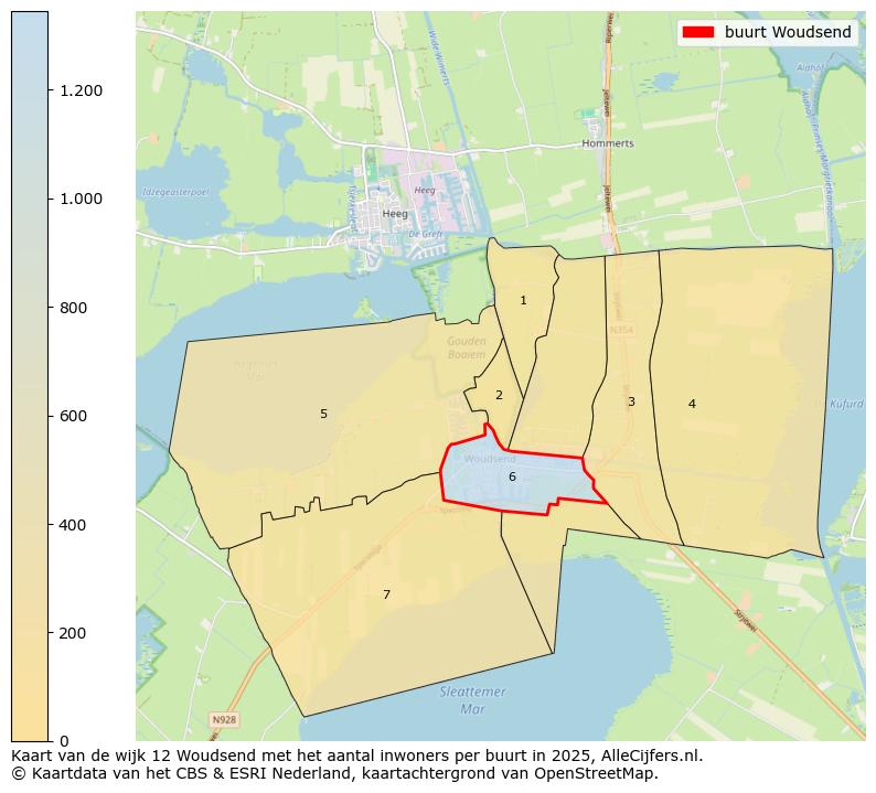 Afbeelding van de buurt Woudsend op de kaart.
